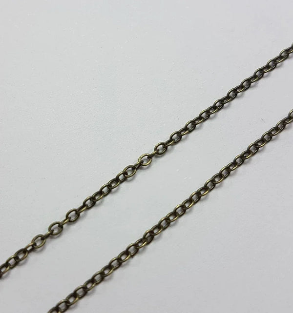 Gliederkette Antikbronze 1,5 mm 1 m
