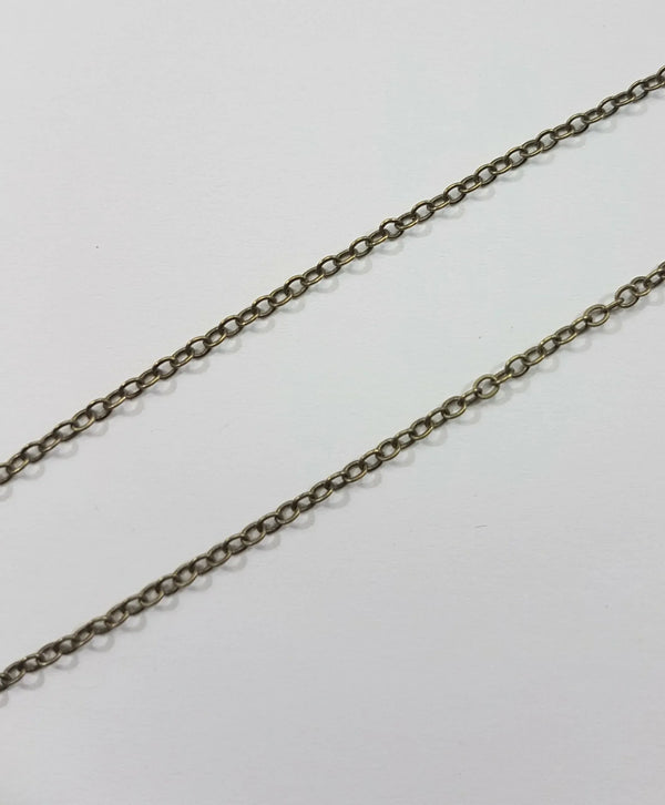 Gliederkette, Antikbronze, 2,0 mm, 5 m
