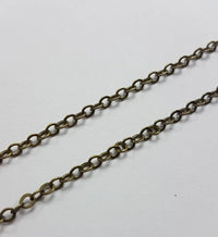 Gliederkette Antikbronze 2,5 mm 1 m