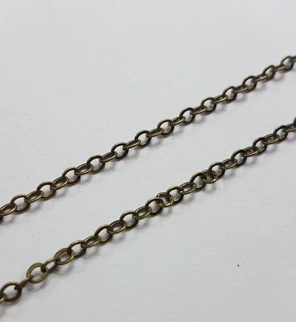 Gliederkette Antikbronze 2,0 mm 1 m