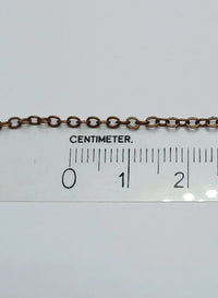 Gliederkette aus antikem Kupfer, 2,0 mm, 1 m