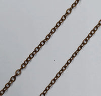 Gliederkette aus antikem Kupfer, 2,0 mm, 1 m