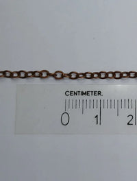 Gliederkette aus antikem Kupfer, 2,5 mm, 5 m