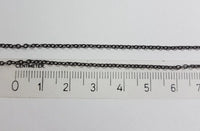 Gliederkette, Gunmetal-Schwarz, 1,5 mm, 1 m