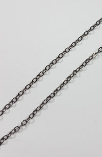 Gliederkette, Gunmetal-Schwarz, 2,0 mm, 5 m