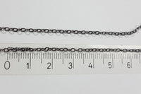 Gliederkette, Gunmetal-Schwarz, 2,0 mm, 5 m