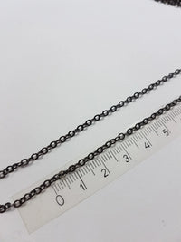 Gliederkette, Gunmetal-Schwarz, 2,5 mm, 1 m