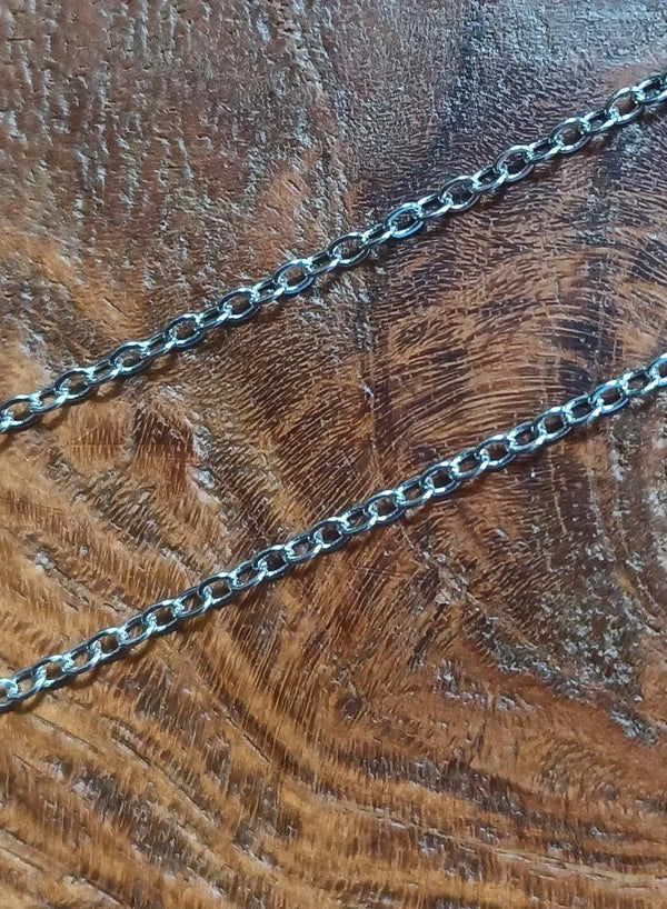 Gliederkette, silberweiß, 1,5 mm, 5 m