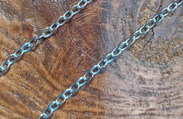 Gliederkette, silberweiß, 2,5 mm, 5 m
