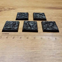 Mittelalterliche Straßenbasen (25x25mm), 5 Stück