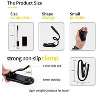 Mini-LED-Lampe mit Klemme, 6500 K