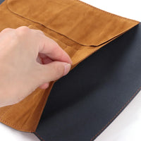 Penseelhouder Etui Leer Retro Schatkaart Light Brown