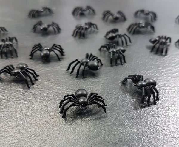 Spinnen Schwarz 50 Stück (50 schwarze Spinnen)