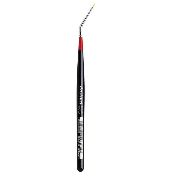 da Vinci Micro Maestro Pinsel Nr. 15/0 Kurzer Griff Synthetik Feine Spitze Serie Abgeschrägt V175