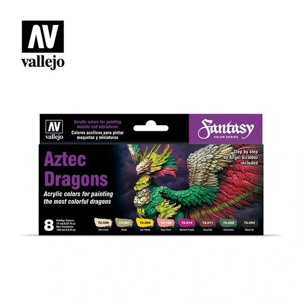 Vallejo Azteken-Drachen (8) Set 72.306