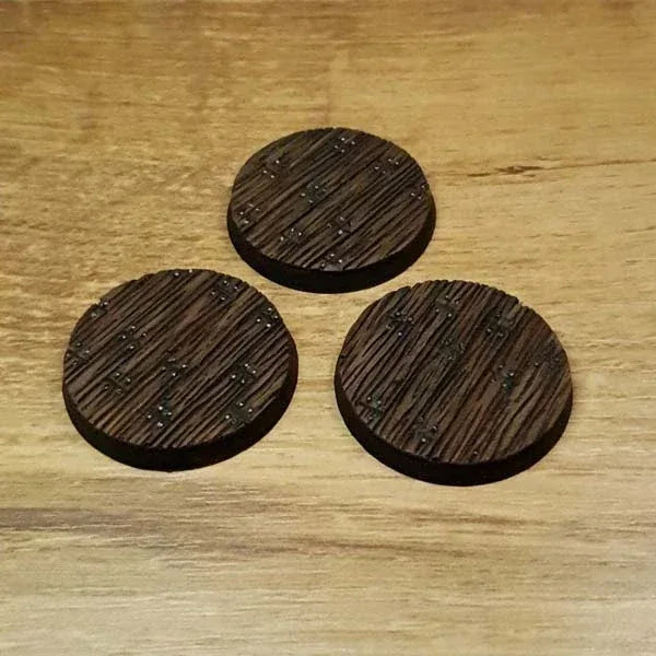 Holzfußböden, 40 mm, runde Sockel, 3 Stück