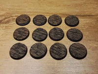 Holzfußboden, 30 mm, runde Sockel, 12 Stück, Das Lied von Eis und Feuer