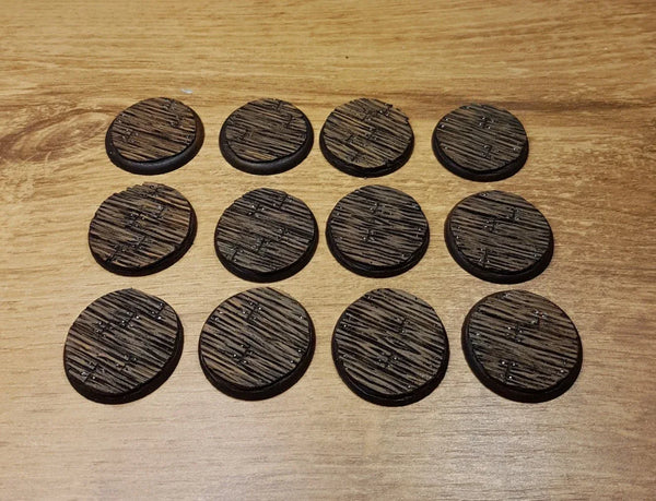 Holzfußboden, 30 mm, runde Sockel, 12 Stück, Das Lied von Eis und Feuer