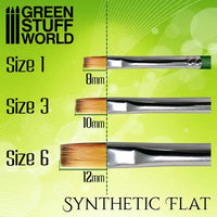 GREEN SERIES 2457 Flache Synthetikbürste Größe 3