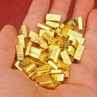 Goldbarren, 10 Stück, Puppenhausminiatur im Maßstab 1:12