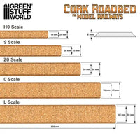 H0-Spur Kork-Gleisbett 12339