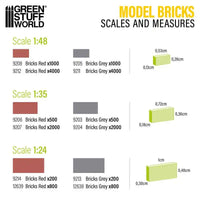 Miniature Bricks - Grey x2000 1:35 9204
