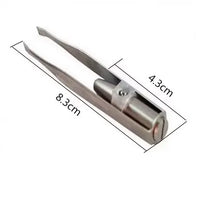 Pinzette (Edelstahl) mit LED-Beleuchtung
